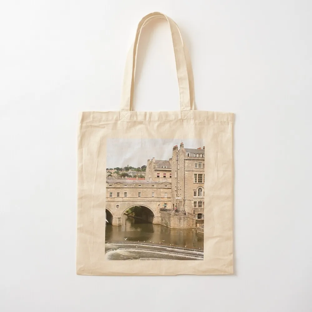 Pulteney Bridge, Avon River, Bath, England Tote Bag tote custom Woman shopper men Canvas