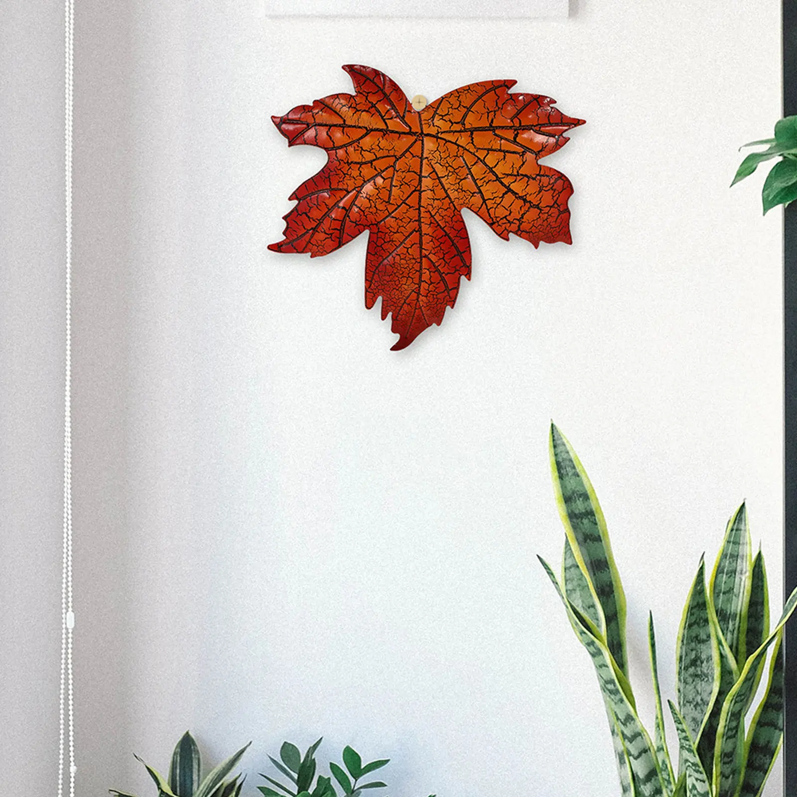 

Набор из 3-х имитированных кленовых листьев для подвешивания, декор из кованого железа для осеннего декора дома, сада, вечеринок, украшение к Дню Благодарения