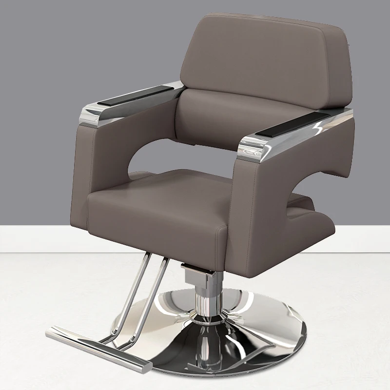 Rolling Luxury Barber Chairs Salon Equipment Cosmetic Barber Chairs Manicure Cadeira Cabeleireiro Commercial Furniture YQ50BC