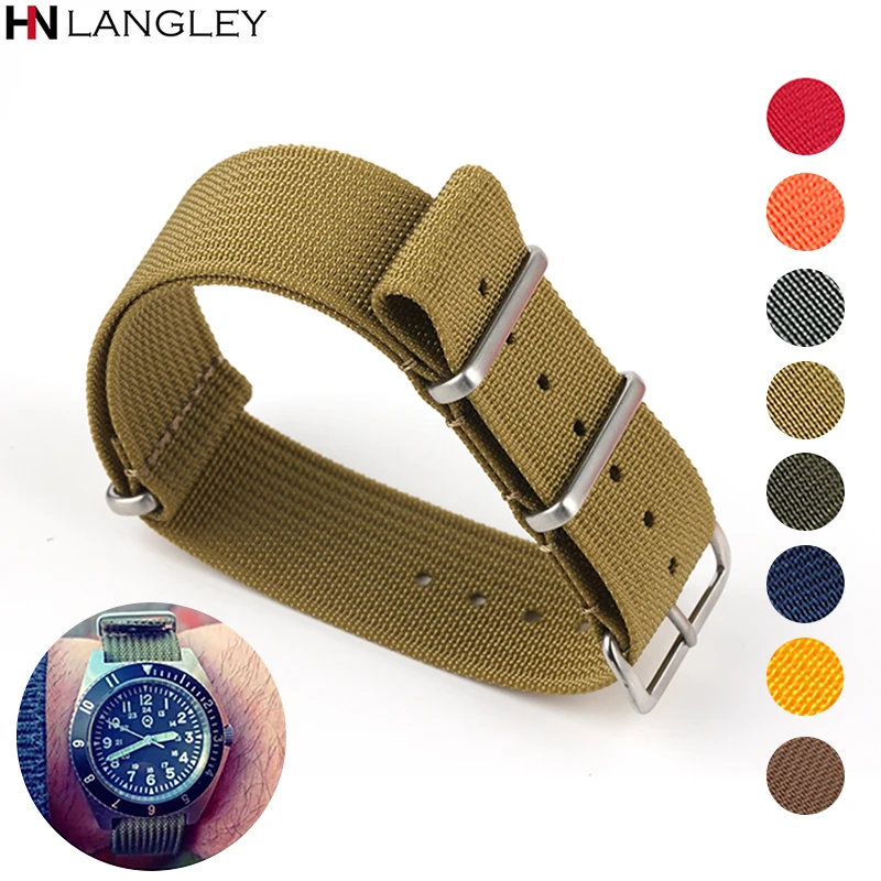 Nylon Strap 20mm 22mm Universal Band For Samsung Galaxy Watch 3/4/5 Band For Huawei Watch GT2 Belt For Military Fabric Wristband