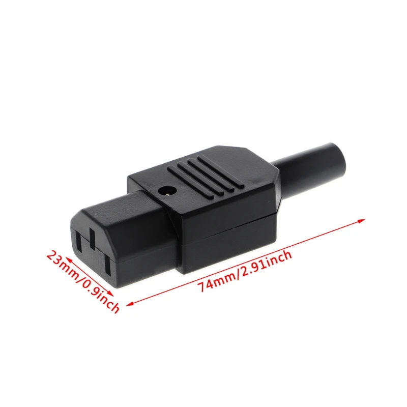 SZ IEC 320 C13 Female Plug Rewirable Power Connector 3 Pin Socket 10A /250V