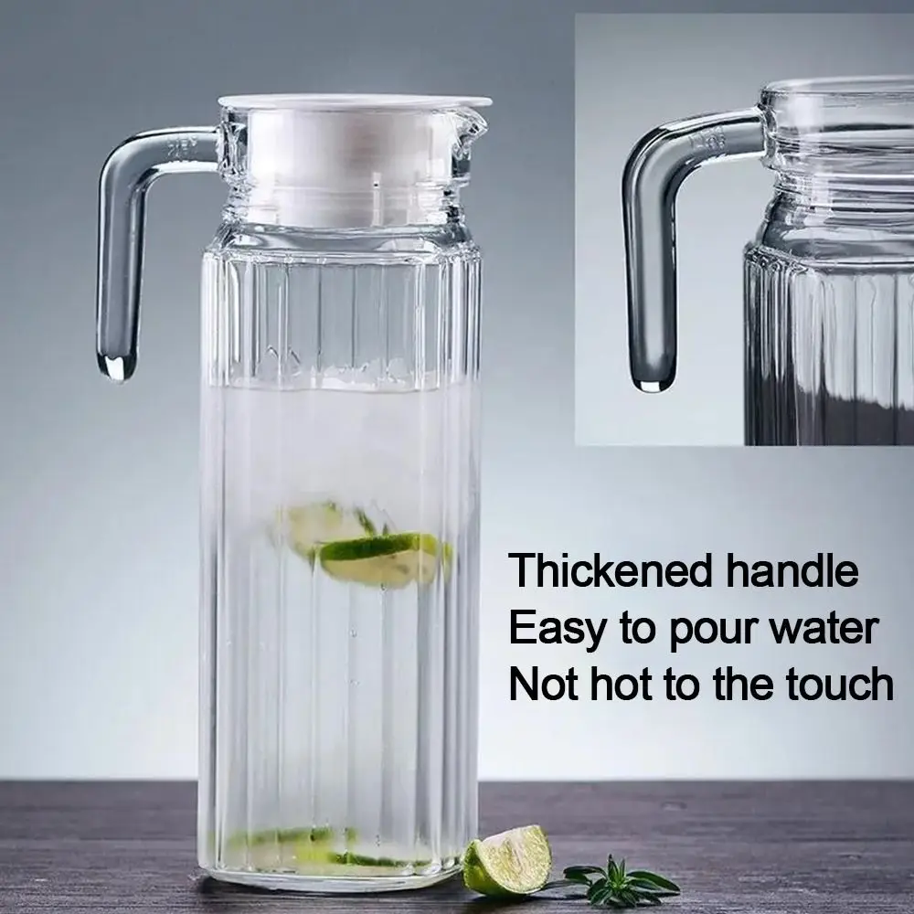 New Transparent Water Bottle Large Capacity Heat-resistant Juice Bottle Plastic Drinkware