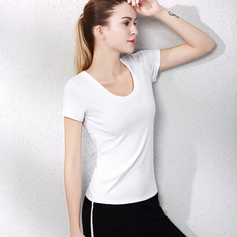 3Pc/Lot Women Summer T-shirts O-Neck Solid Color Woman Tops Short Sleeve Cotton Women's clothings Summer Tshirts for women