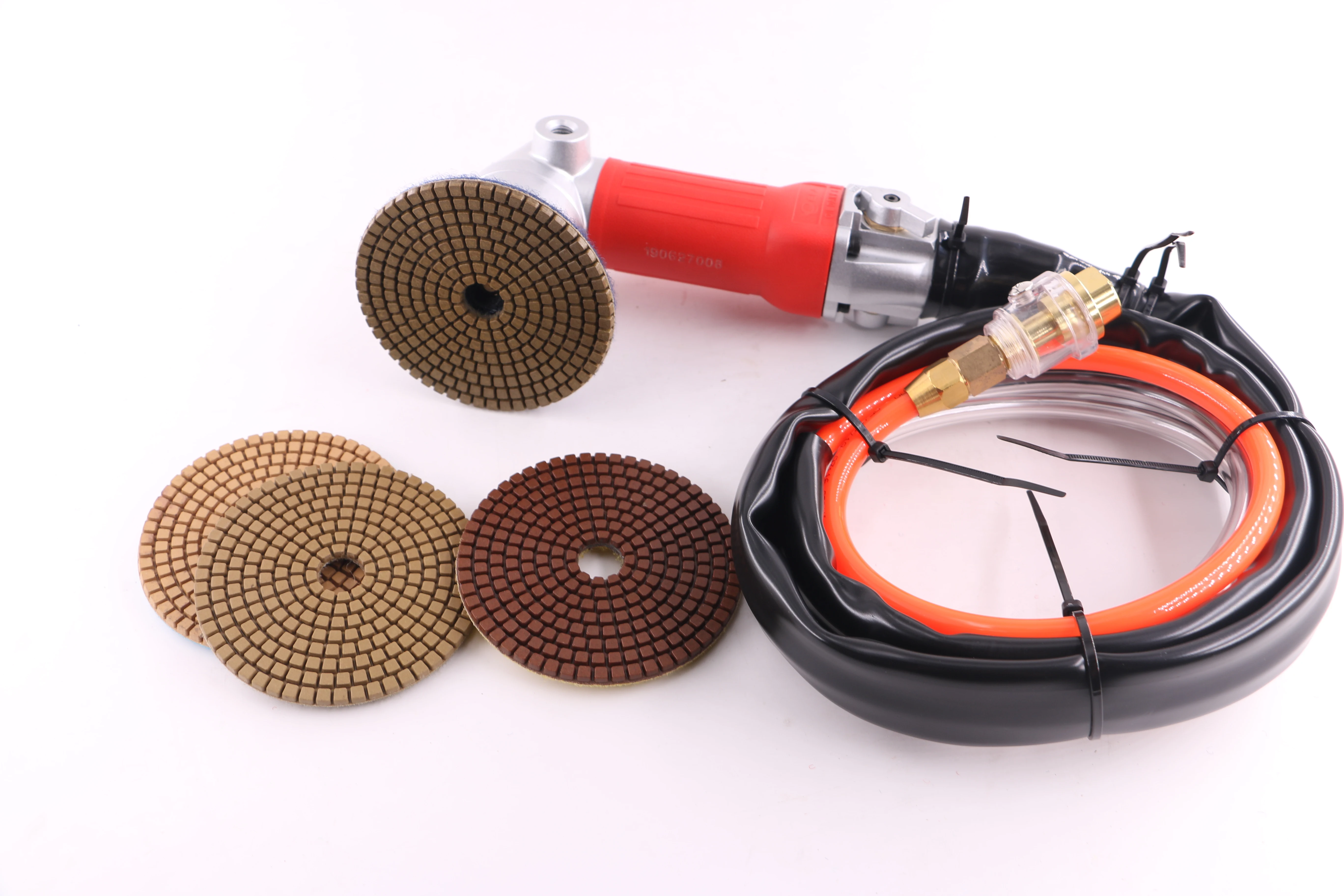 Wet Use Pneumatic Cutting Air Polisher Machine Rear Exhaust Adjustable Speed Angle Grinder Stone Air Operated Water Grinder
