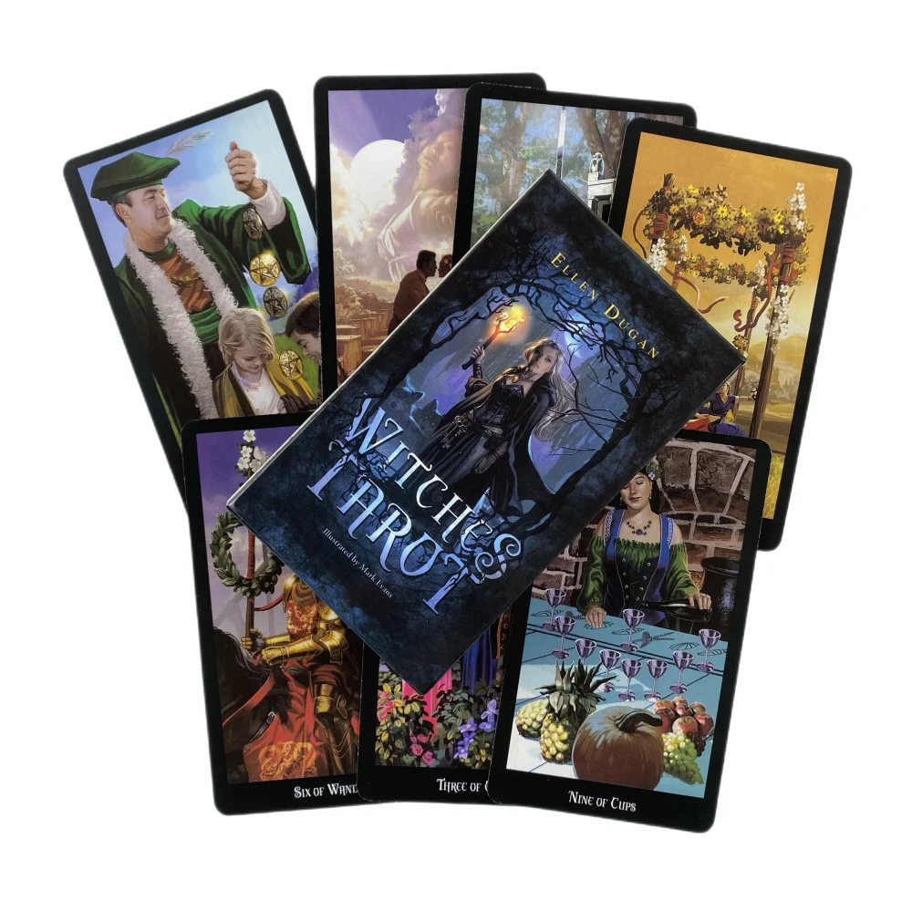 Witches Tarot Cards A 78 Deck Oracle English Visions Divination Edition Board Playing Games