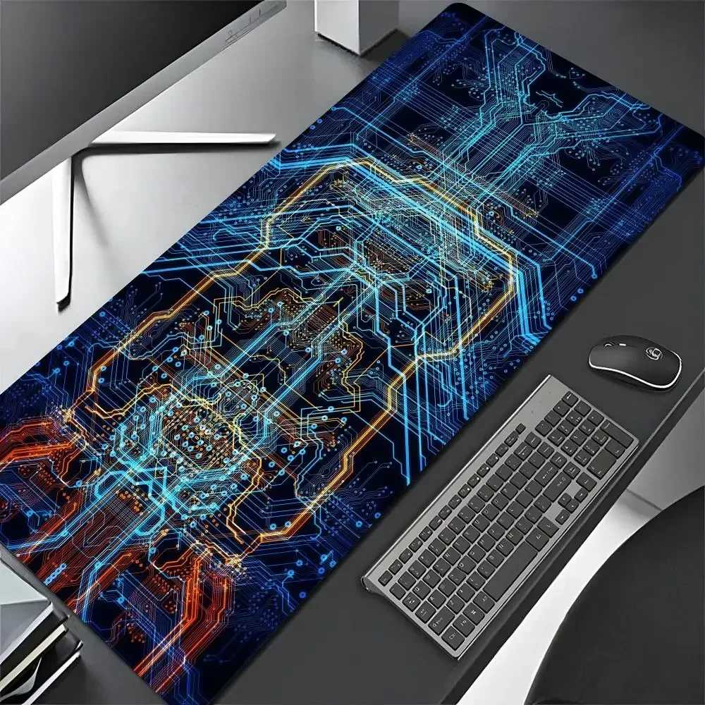 Placa-mãe interna placa de circuito mouse pad teclado grande antiderrapante 900x400 almofada de mesa tapete de mesa de escritório acessórios para jogadores de computador