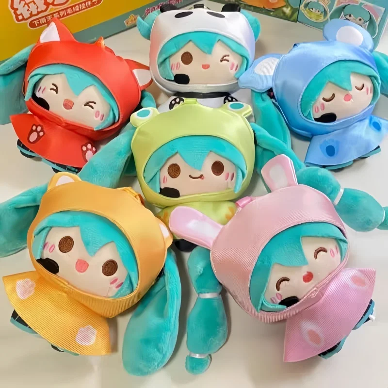 

Новая распродажа, оригинальная серия Miku Rainy Day, слепая коробка, брелок для ключей, украшение, игрушка, милый рюкзак, подвеска, праздничный подарок, игрушки-сюрпризы