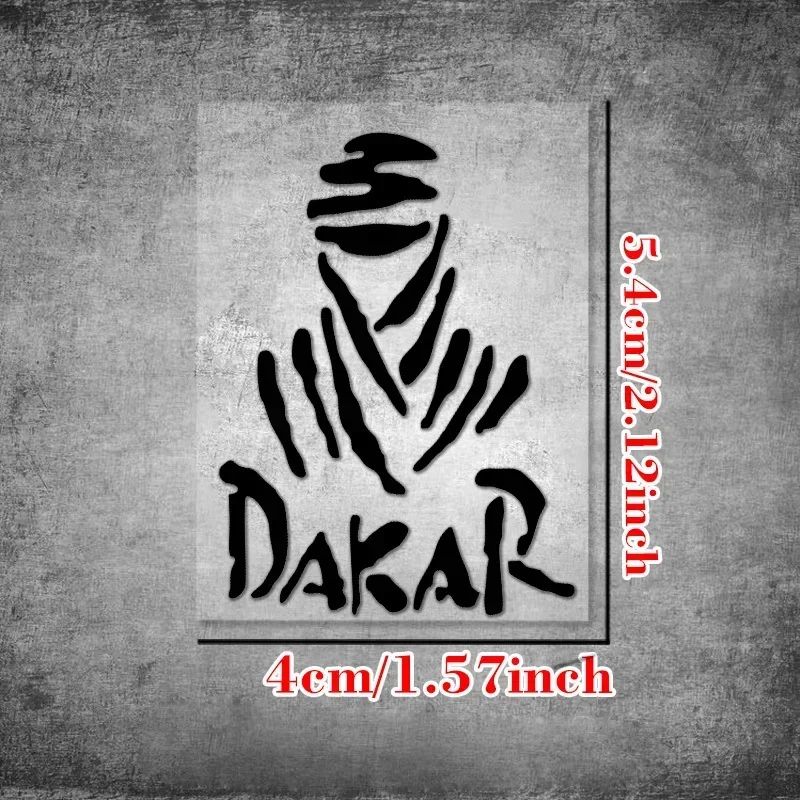 1Pc DAKAR Claw Print Vinyl Sticker, Black Waterproof Decal for Off‑road Motorcycle Car Truck Off‑Vehicle Personalized Decor