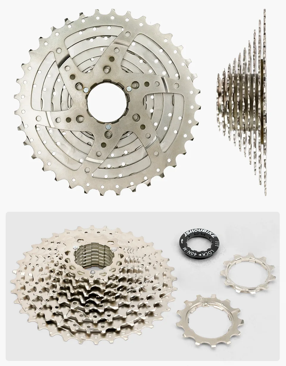 JSHOUBIKE MTB Fahrradkassette 10-Gang Freilauf 32T/36T/40T/42T/46T/50T Kraftsparend/Leichtgewichtig Für SHIMANO/SRAM – Detail 11