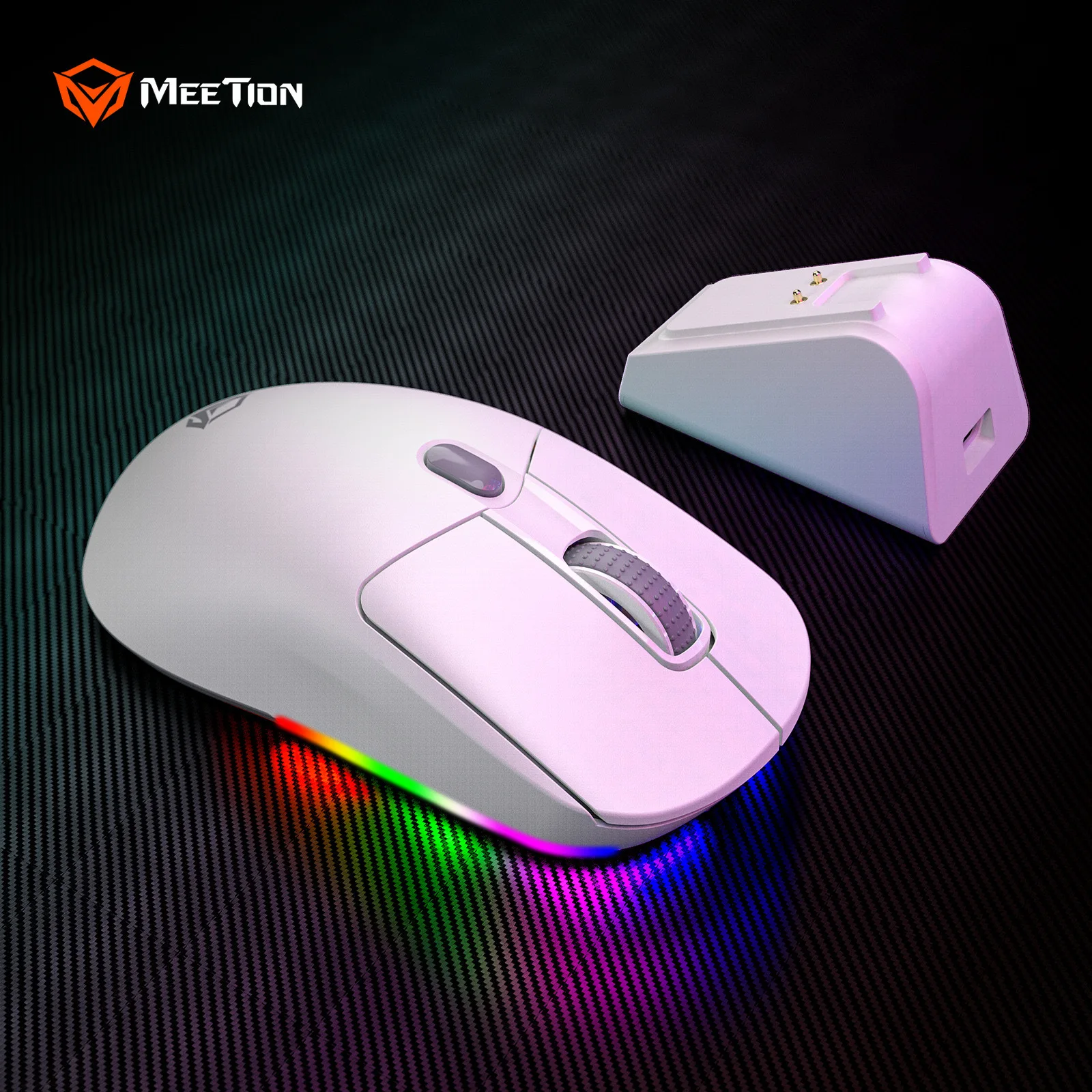 

Wireless Ergonomic Gaming Mouse Tri Mode 8000DPI Adjustable RGB magnetic charging dock Rechargeable Gaming Mouse for Office Home
