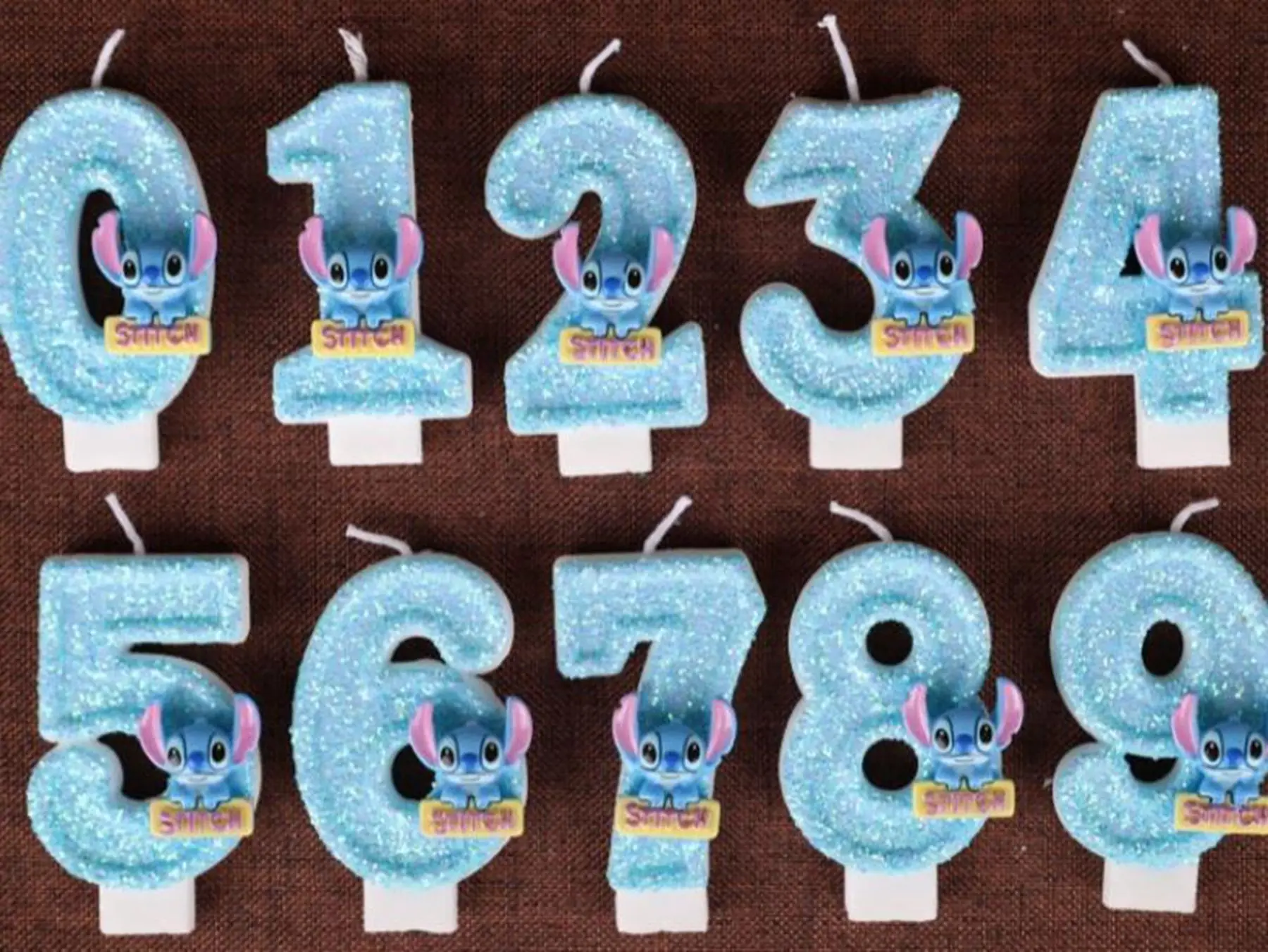 

Anime Lilo & Stitch 0-9 Number Candle Cute 3D Disney Stitch Cartoon Character Party Cake Plug-in Birthday Cake Decoration Gift