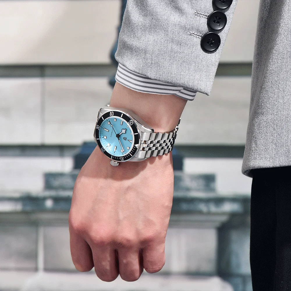 2025 PAGANI تصميم قمة الموضة للرجال NH35A ساعة ميكانيكية فاخرة الياقوت مرآة ساعة أوتوماتيكية الفولاذ المقاوم للصدأ 10bar هدية صندوق