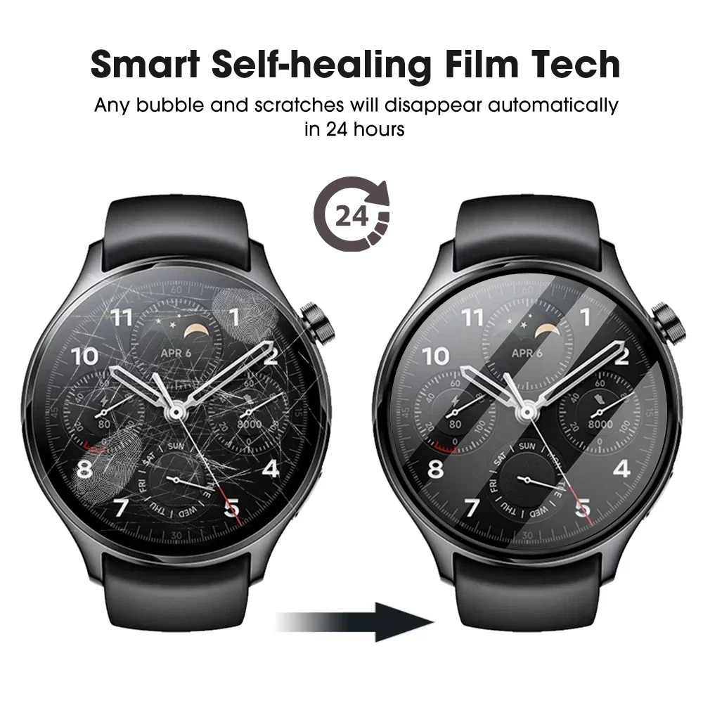 1-5Pcs Full Coverage Soft Protective Film For Xiaomi Watch 2 Pro Anti-Scratch Clear Screen Protector For Mi Watch 2Pro No Glass