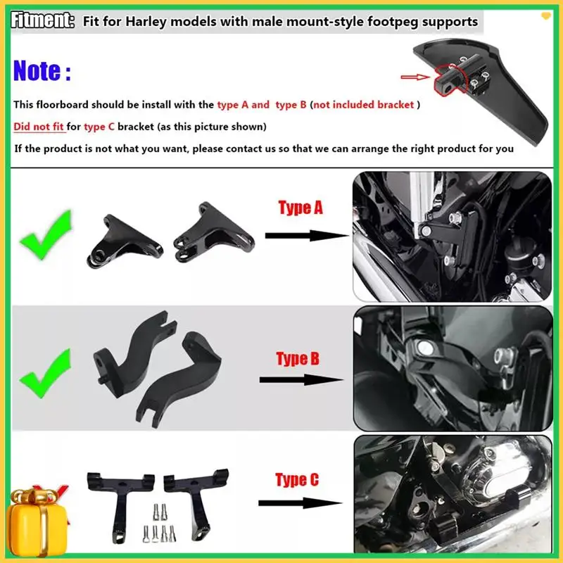 

Premium Passenger Footboard Floorboard For Road King Electra Glide Street Glide