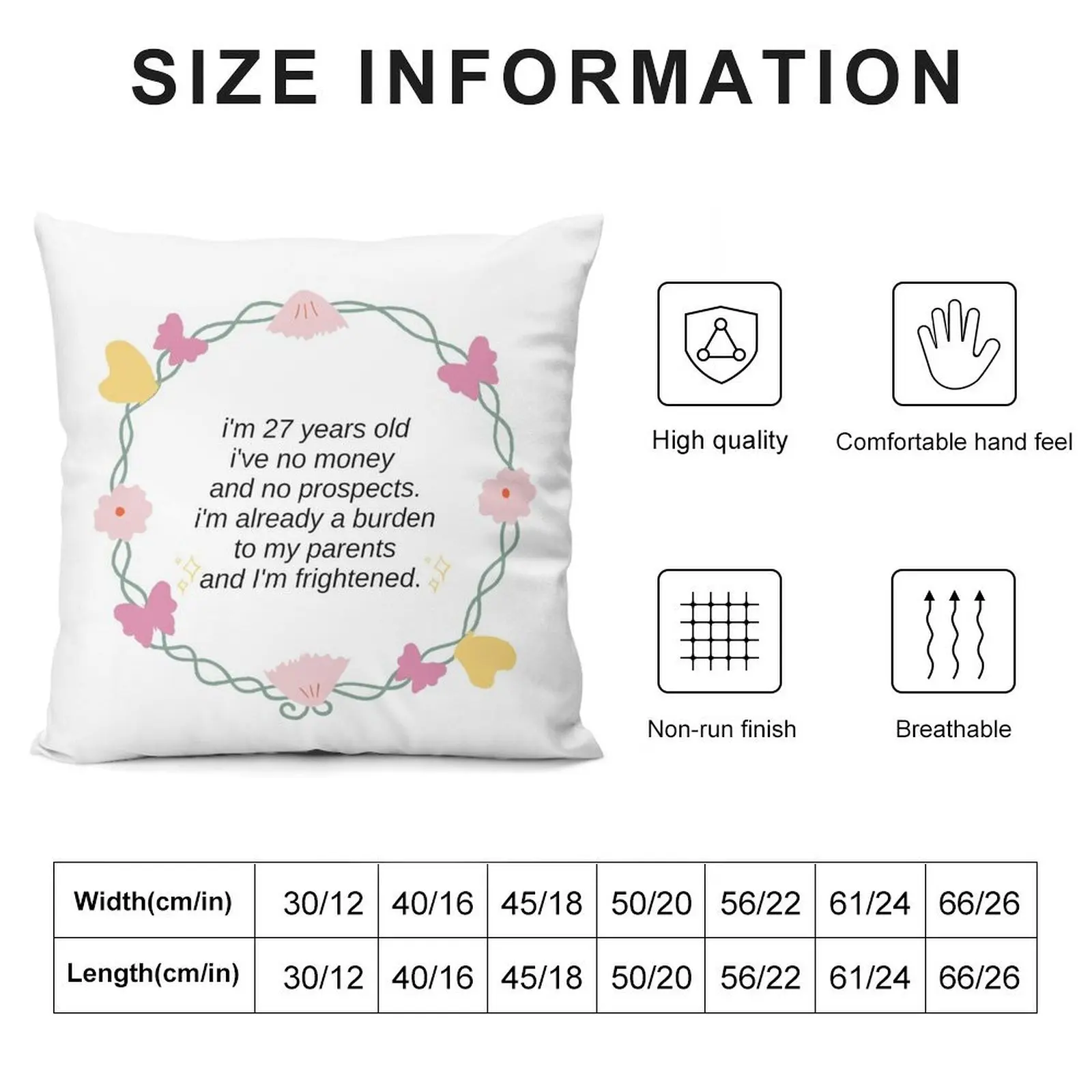 I'm 27 years old, I've no money and no prospects (pride and prejudice) Throw Pillow Couch Pillows pillow