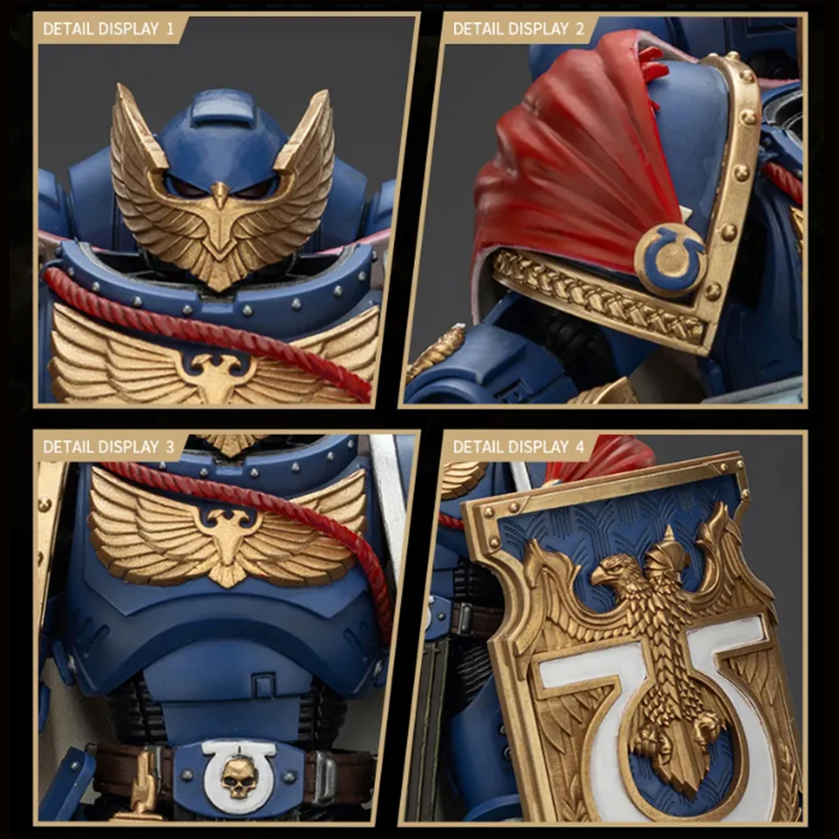 JOYTOY Warhammer 40K Ultramarines figurka Marneus Calgar Victrix Honor Guard Anime figurka wspólne ruchome Model statua