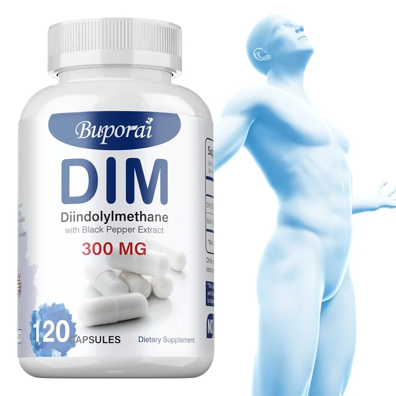 

DIM Supplement - with Black Pepper, Balance Hormones, Enhance Absorption, for Skin, Heart, Verall Health