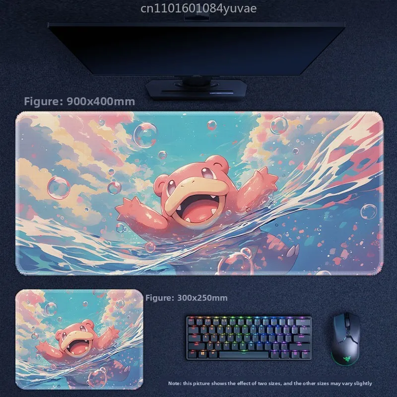 

Коврик для мыши из кожи с изображением аниме-персонажей: Пикачу, Мьюту, Эevee, Люкарио, Сквиртл, Гардев. Большой игровой коврик для клавиатуры. Аниме-товары.