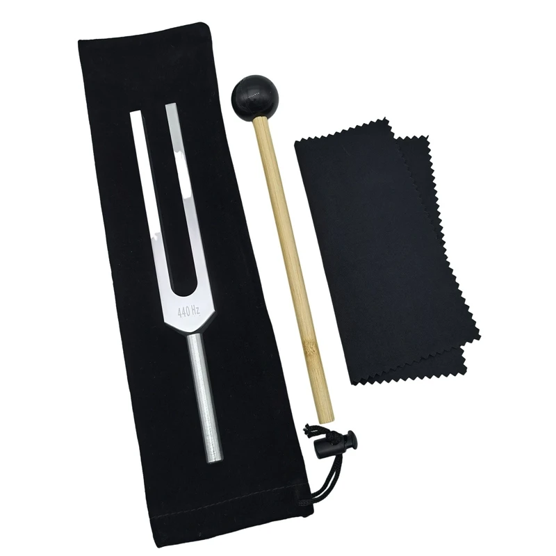 

Aluminum Alloy Tuning Fork 440Hz With Hammer For Nervous System Testing Sound Healing Therapy