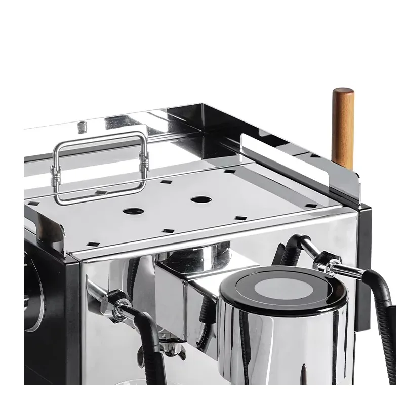 2025, halbautomatische Edelstahl-All-In-One-Tee- und Kaffee-Espressomaschine mit 12 Stangen und Druck im neuen Stil für den Hotel- und Autogebrauch
