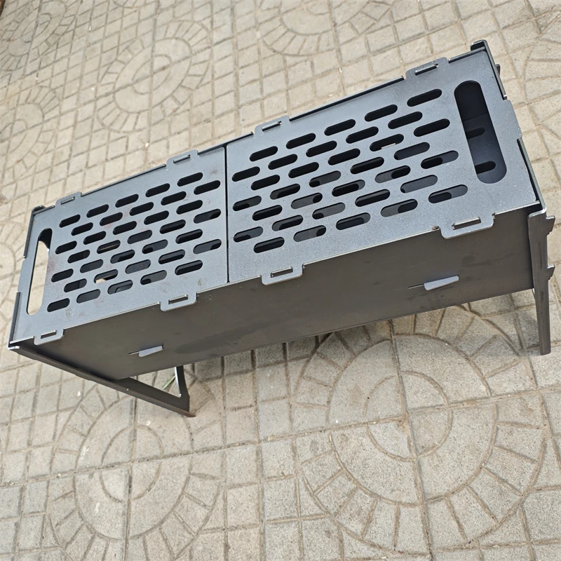 

Outdoor camping charcoal kebabs kebabs barbecue portable charcoal barbecue grill desktop stainless steel barbecue