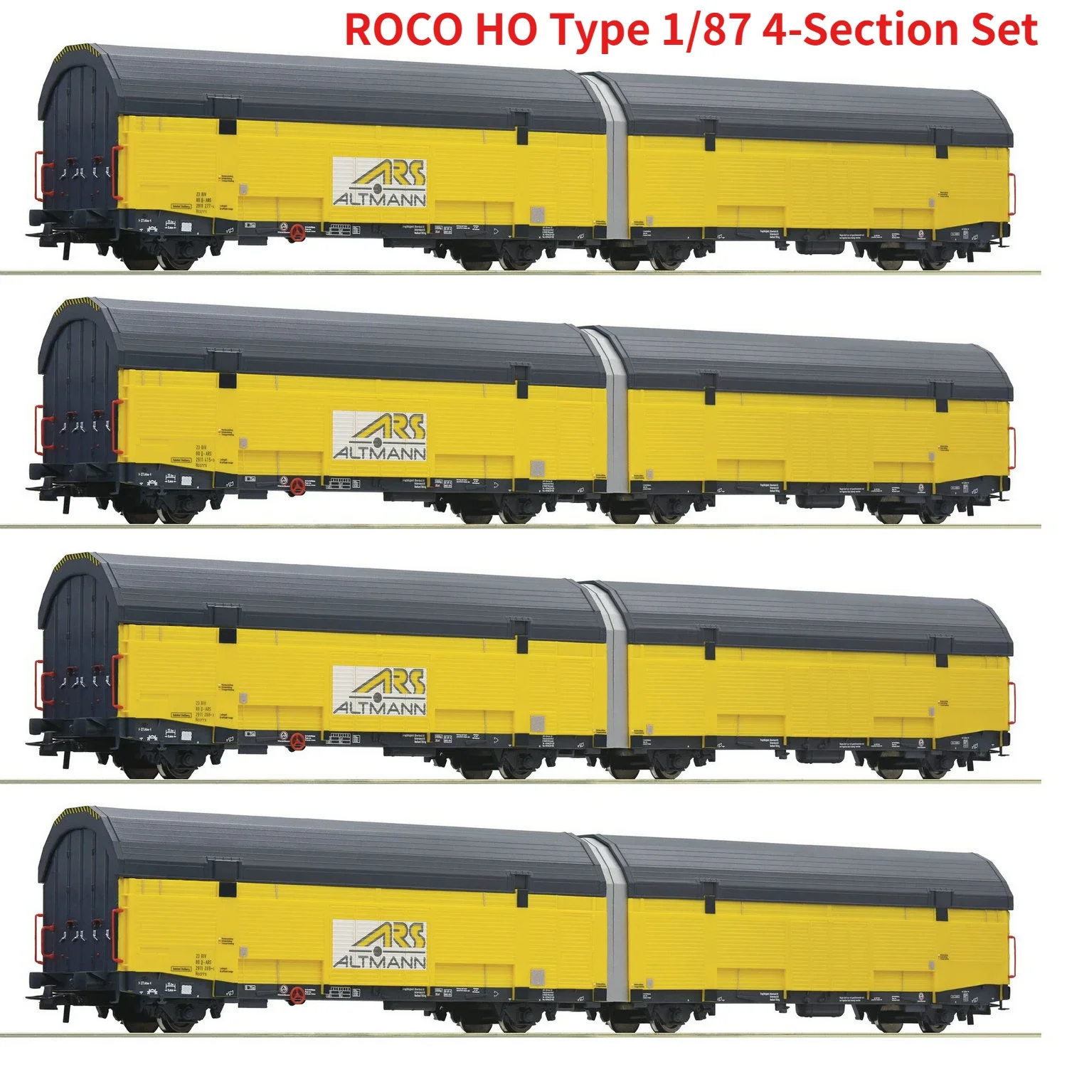 ROCO HO 1/87 Train Model 77049 Articulated Seamless Carriage Four-section Train Model Toy Gift