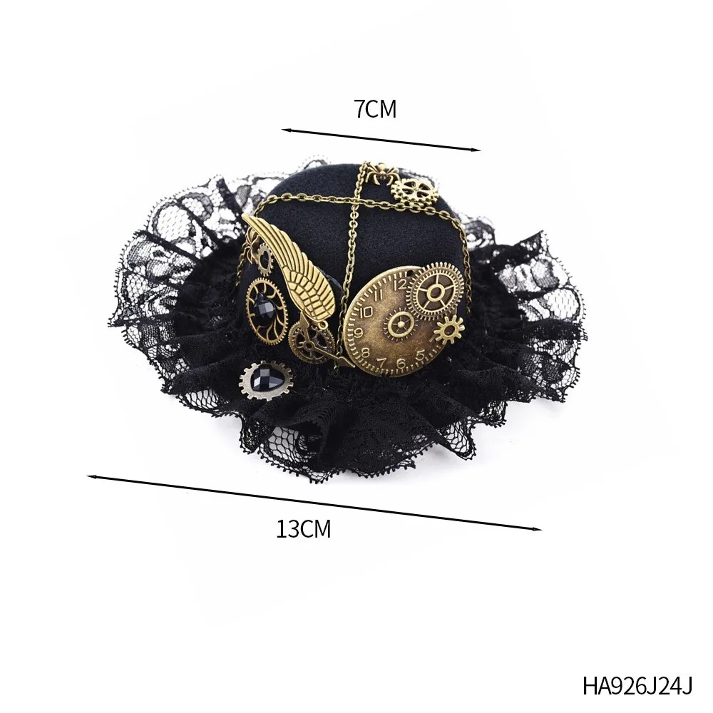 Pesenar ein Kleid Lolita Cosplay Mini Zylinder Big Bow Frauen Steampunk Haarschmuck Abschluss ball Party kleinen Hut