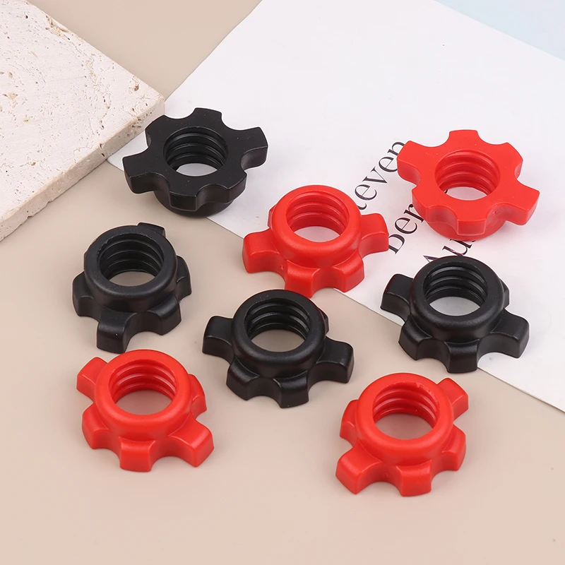New 8/16Pcs Barbell Dumbbell Hexagonal Nut Fixing Accessories Home Gym Fitness Equipment Rod Screw Screw Collar Clamp