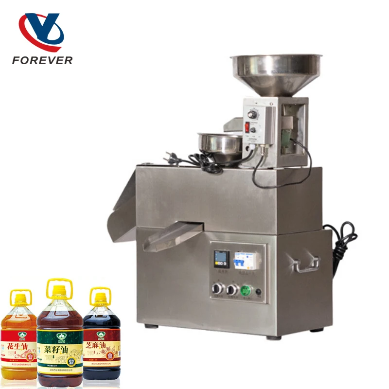 

Food Oil Making Machine Fully Automatic Stainless Steel Small Press For Soybean Rapeseed Flaxseed And Peanut Oil Maker