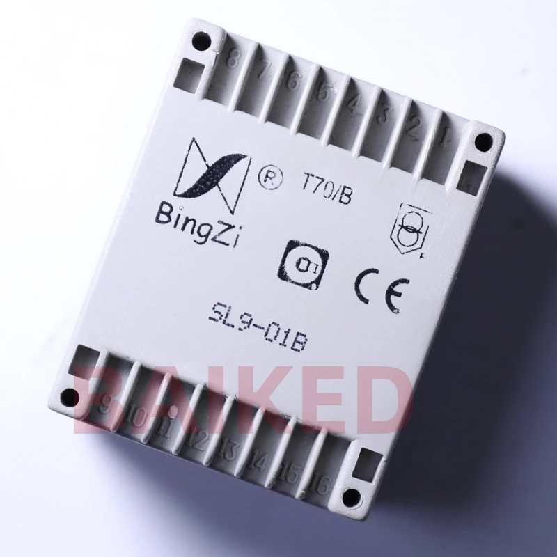 

BingZi T70/B SL9-01B DIP-4 1-3/7-5 2*110V/50Hz 10-12 7.5V/4.5VA 14-16 7.5V/4.5VA Welded power transformer Can be customized