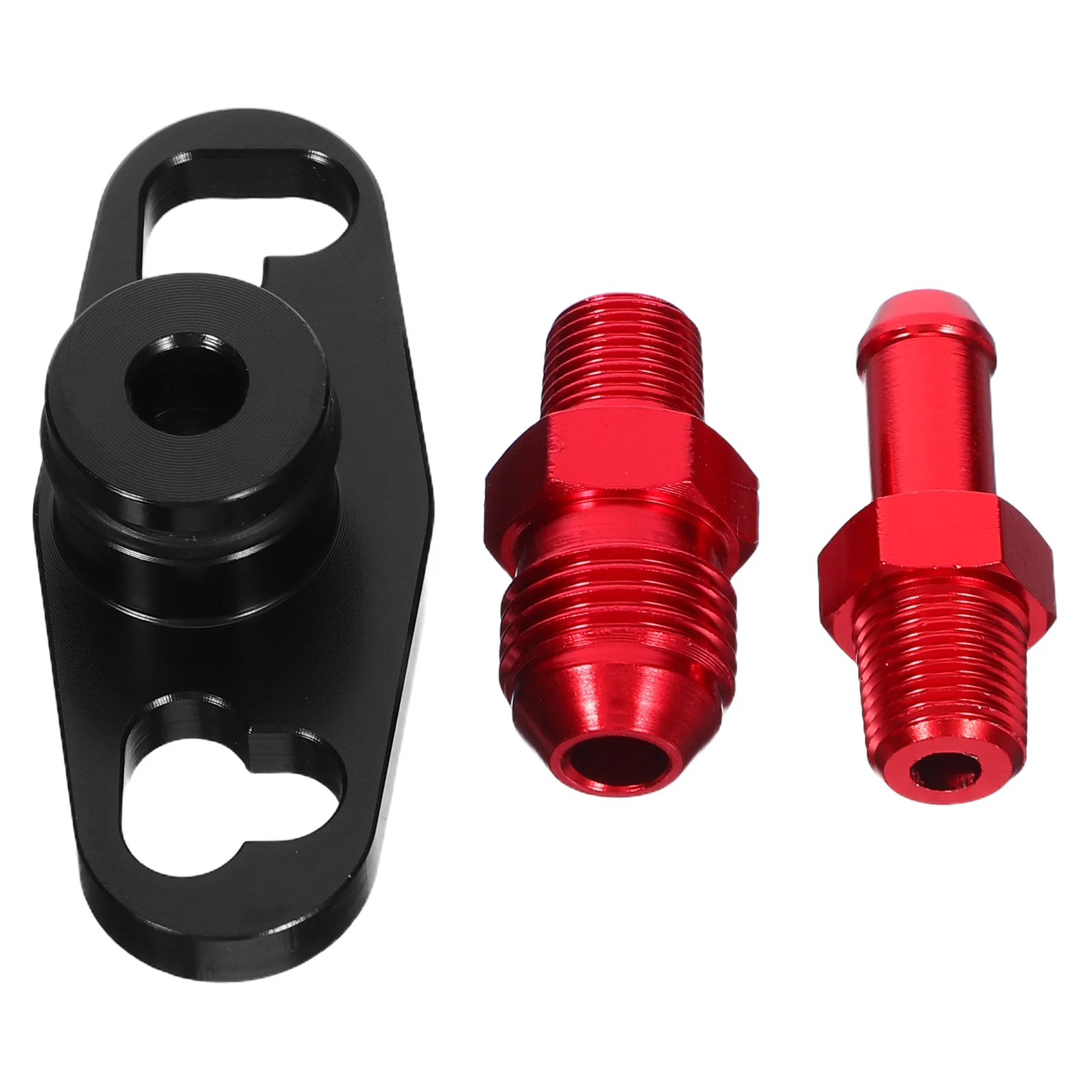 

1Set Fuel Rail Adapter Precise Pressure Regulator Compatible Aluminum Fuel Pressure Valve Boost Connection Car