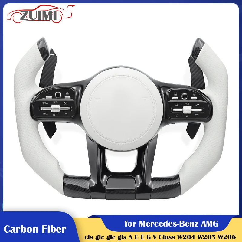 

Sport Carbon Car Steering Wheel for Mercedes-Benz AMG C63 E63 A-Class B-Class C-Class E-Class S-Class CL GL W205 W204 W213 W212