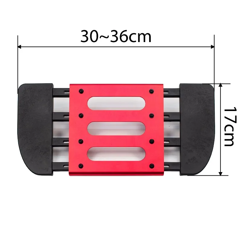 One-piece clamshell aluminum alloy adjustable foot pedal wheelchair accessories foot pedal foot drop buckle closed model