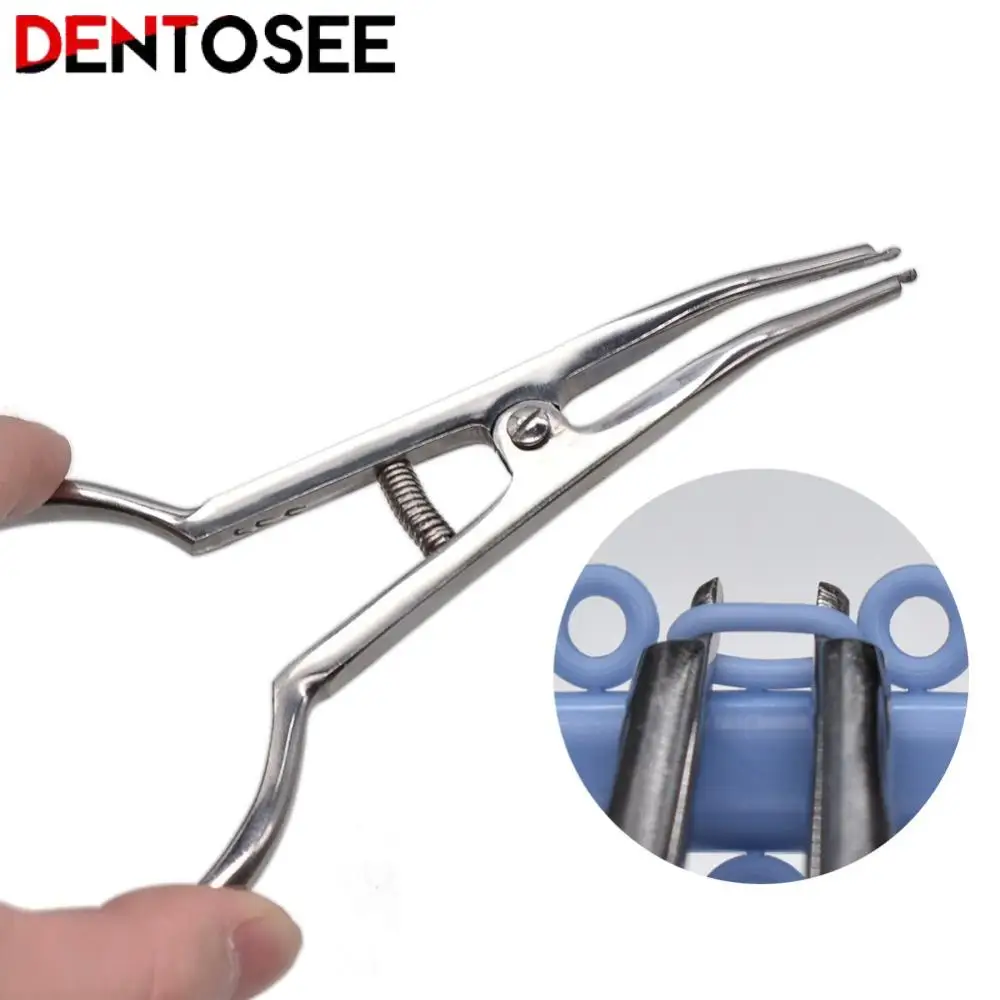 

Dental Orthodontic Separator Placing Pliers Elastic Separators Circle Rubber Ring Steiner Ligature Pliers Ligature Ties Forceps