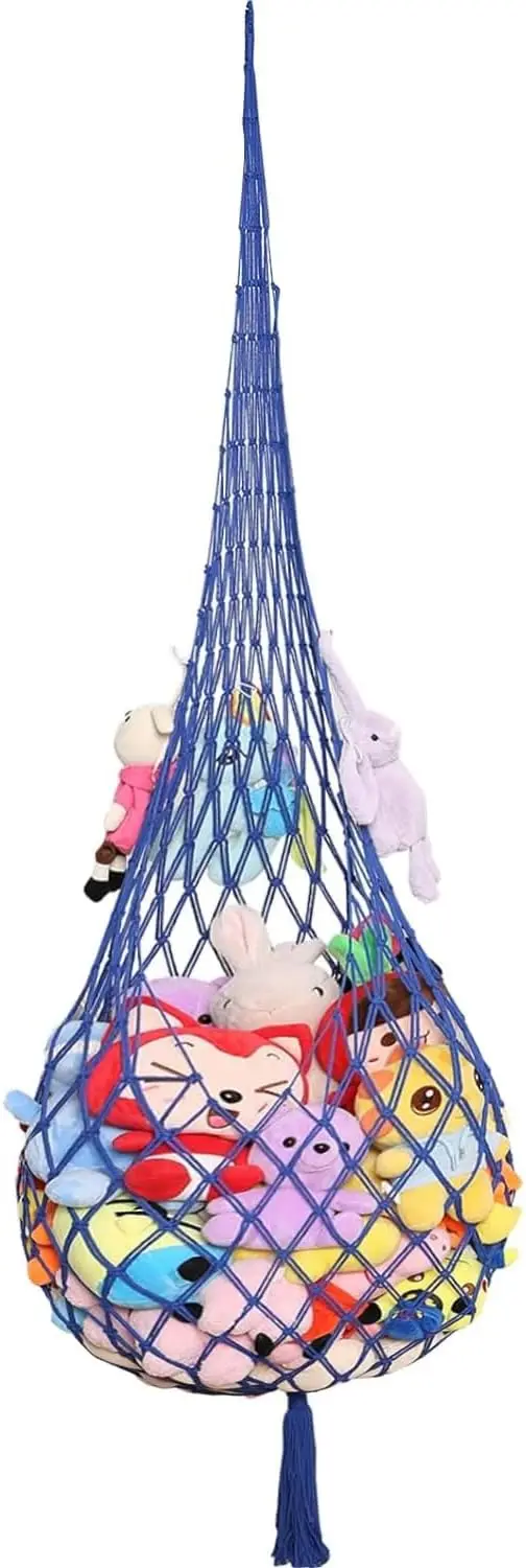 

Novel Stuffed Animal Net Or Hammo Rame Plush Toy Display- 6.5Ft H,One Hook! Perfect For The Tiny Space In Corner,Walls And