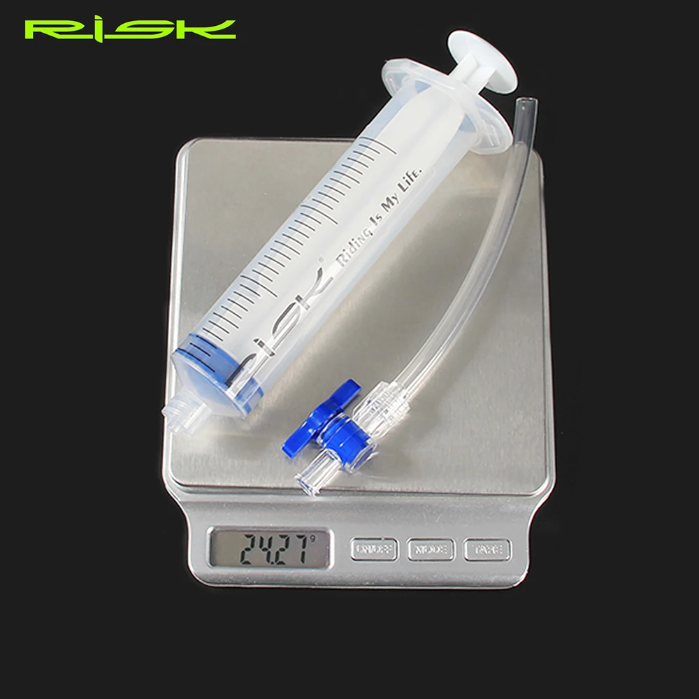 RISK Bicycle Brake Bleed Tool Syringe With on/off MTB Bike Hydraulic Disc Brake Oil Bleed Syringe Tool for SHIMANO Brake System