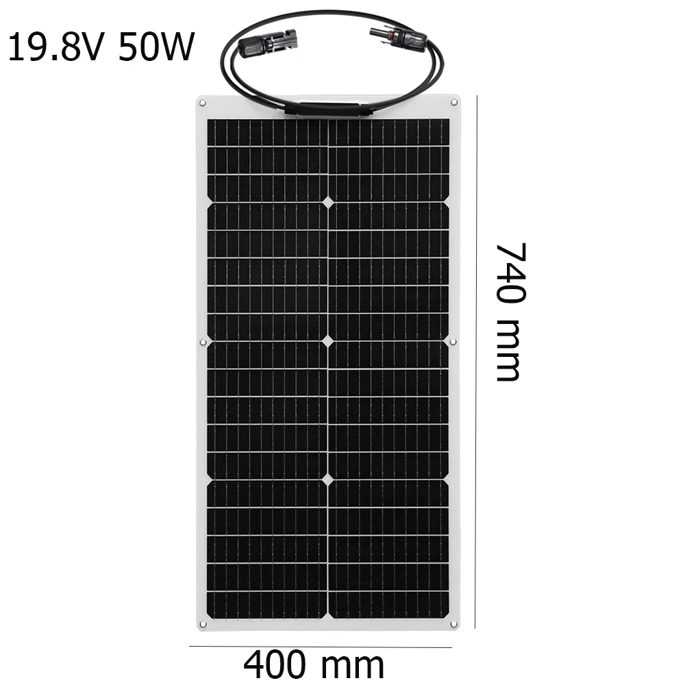 XINPUGUANG Flexible Solar Panel Module 50W 80W 100W 120W 150W Charger For 12V 24V Battery Light Camping Car Caravan Yach
