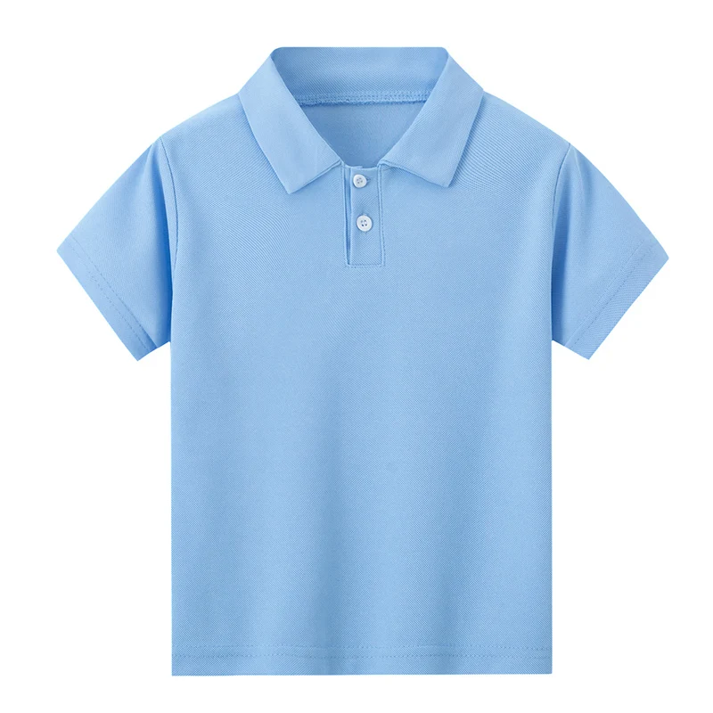 1/3 Pack Children's Solid Color POLO Shirt Boy Handsome Fashion T-shirt Lapel Comfortable Half Sleeve Girl Joker Short Sleeve