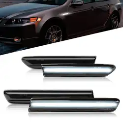 auto led lights For Acura TL 2004 2005 2006 2007 2008 cars accessories 4pcs Front Rear Side Marker Light White Lamps