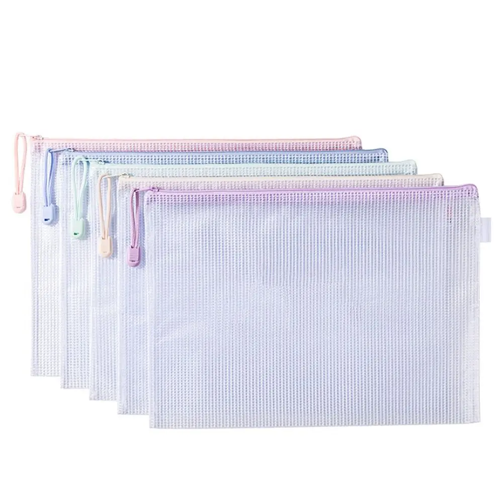 

5PCS A4 File Folders Versatile Organize Artifacts File Contract Folders PVC Portable Test Paper Storage Tool
