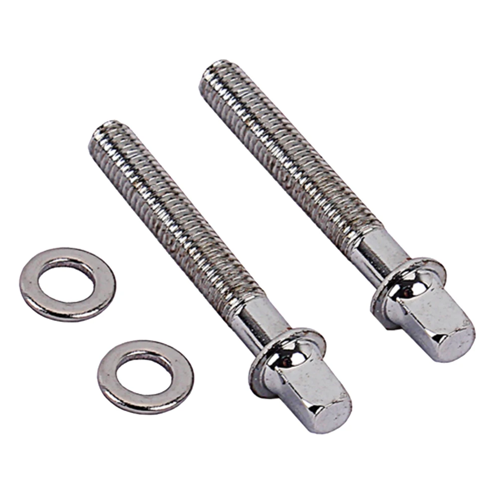 

2 PCS Drum Screws Tension Snare Mounting with Washers Rods Lug Hardware Bass Lugs Floor