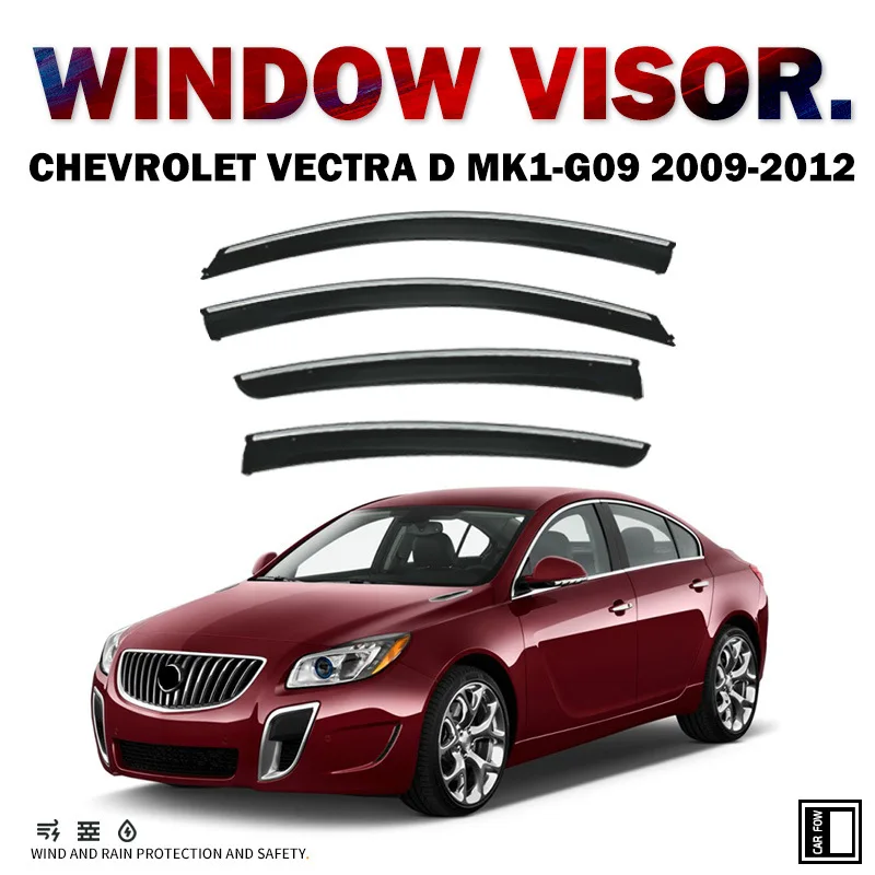 

For CHEVROLET Vectra D 2009-2012 Car Window Visor Awning Shelters Windshield Side Window Rain Sun Shade Accessories Car Styling