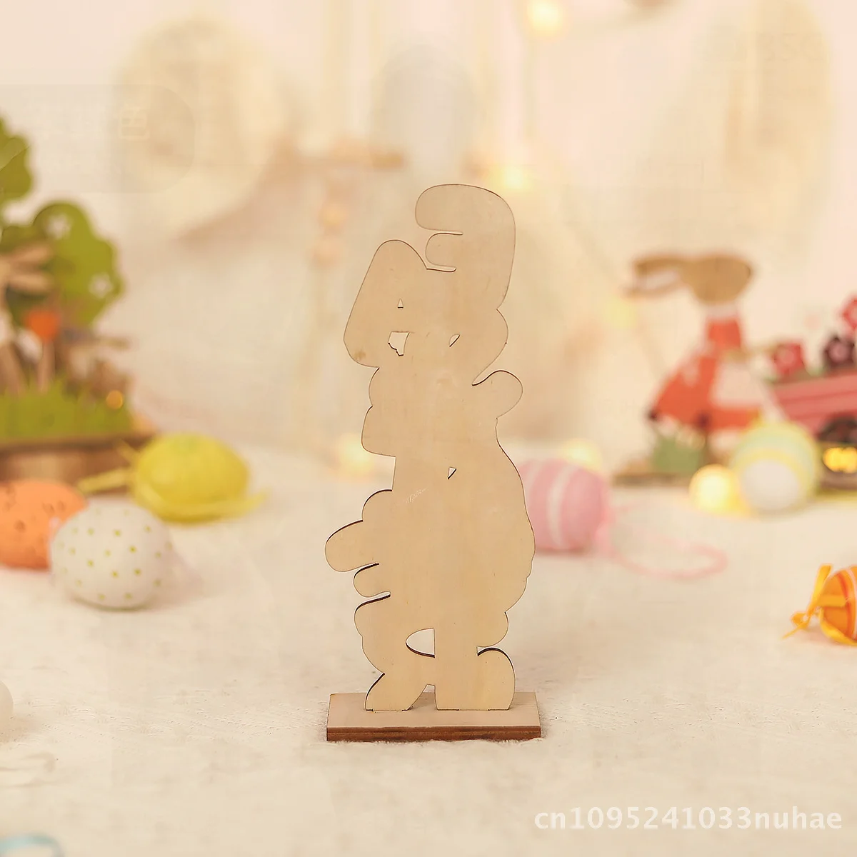 

Мультяшные деревянные украшения, пасхальные украшения, безликая кукла, яйцо, держащее поделки, новая трансграничная оптовая продажа, 17 см, МДФ, вечеринка и