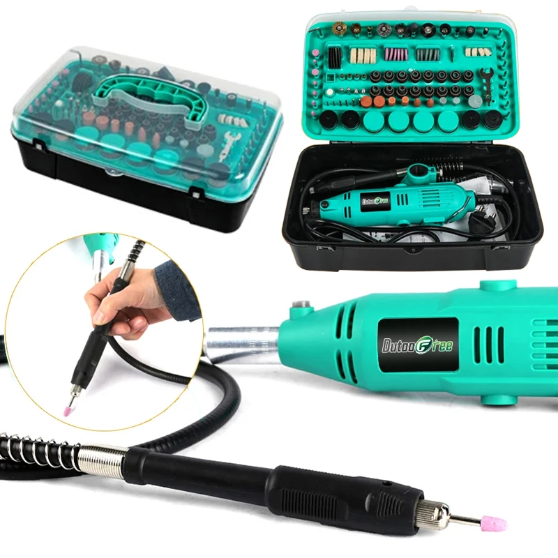

110V/220V Mini Electric Drill Power Tools 6 Speed Engraving Pen with Accessories For Jewelry Wood Rotary Tools 388PCS/Box