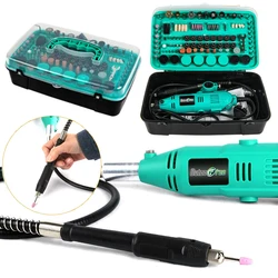 110V/220V Mini Electric Drill Power Tools 6 Speed Engraving Pen with Accessories For Jewelry Wood Rotary Tools 388PCS/Box