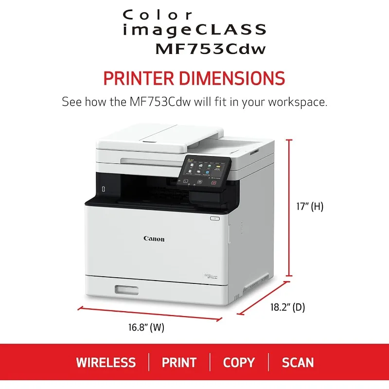 ImageCLASS®MF753Cdw Laser Wireless All-In-One Color Printe