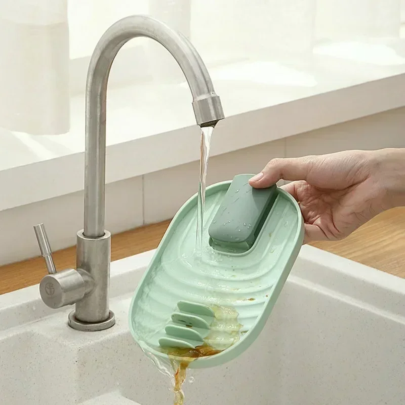 Multifu Storage Drainage Racks Kitchen Candy Color Storage Shelf Plastic Pan Pot Cover Lid Rack Stand Holder Collapsible Support