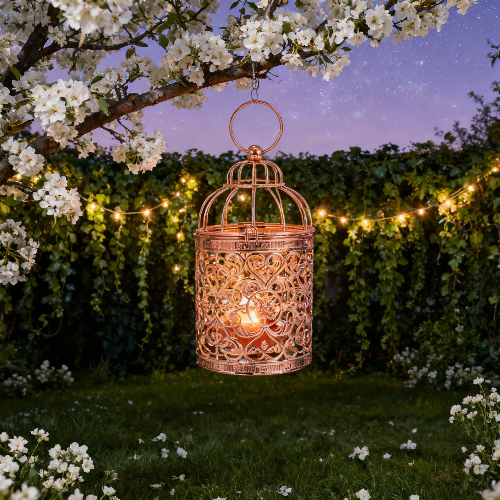 

1pc Gold Plated Iron Birdcage Holder Creative Cage Candlestick Home Decor for Living Room Bedroom Coffee Shop Bar