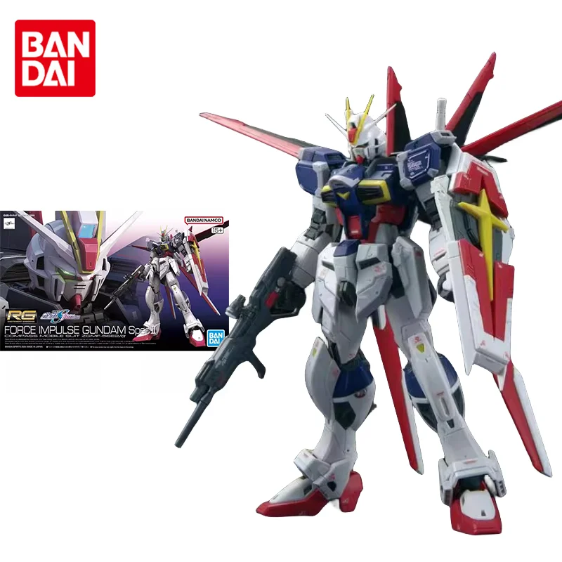 

Bandai Original Gundam Model Kit RG 1/144 FORCE IMPULSE GUNDAM SpecⅡ Anime Figure Action Figures Toys Gifts for Children