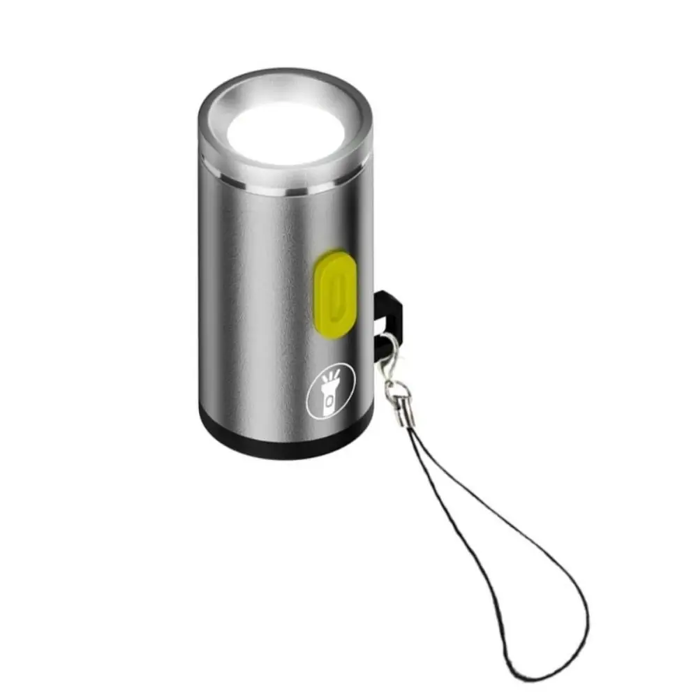 High Brightness Mini Flashlight Plug Play Waterproof Keychain Flashlight Without Battery Durable Portable Pocket Flashlight